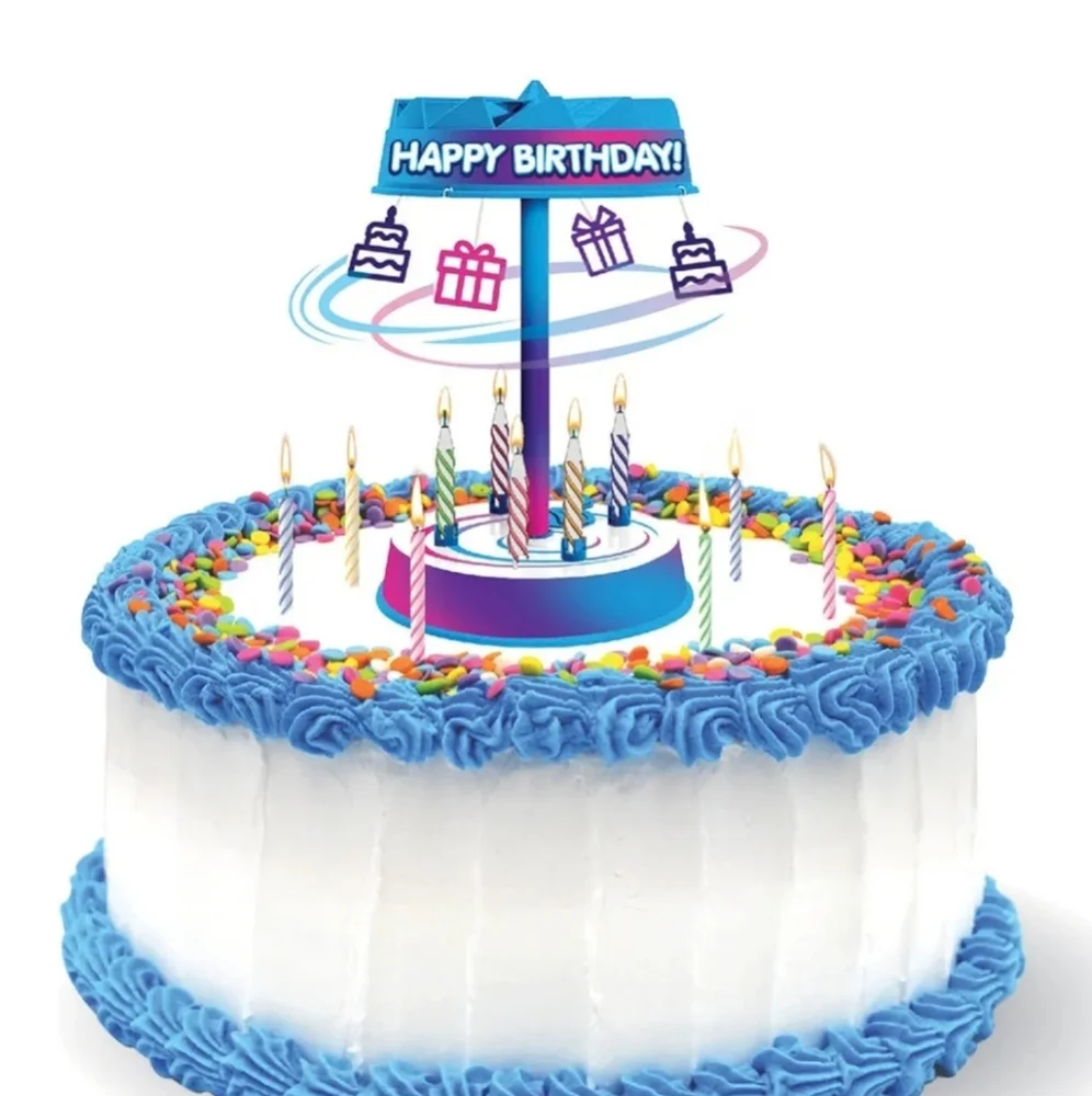 BEST PARTY EVER! Spincredible Candle Singing & Spinning Cake Topper
